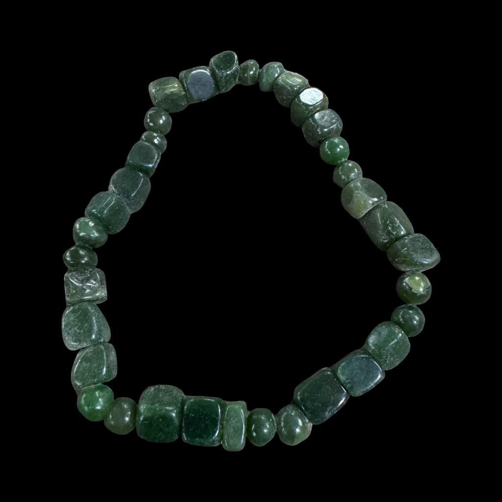 Mixed jade beaded bracelets