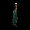 Jade Salmon Earring and Pendant