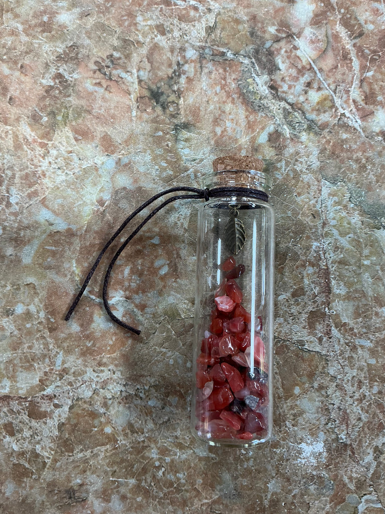 Gem Bottle with Charm - sold individually