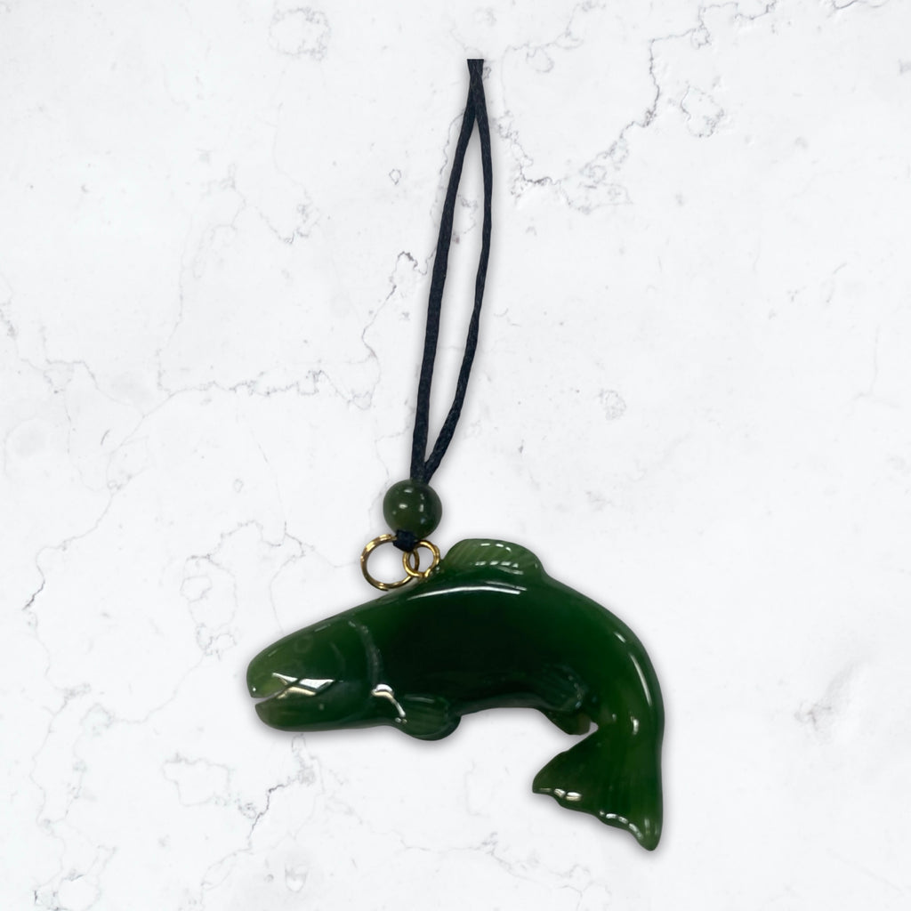 Jade Salmon Pendant