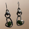 Heart Jade Earrings