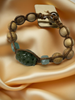 Carved Jade Beaded Bracelet with Assorted Gemstones