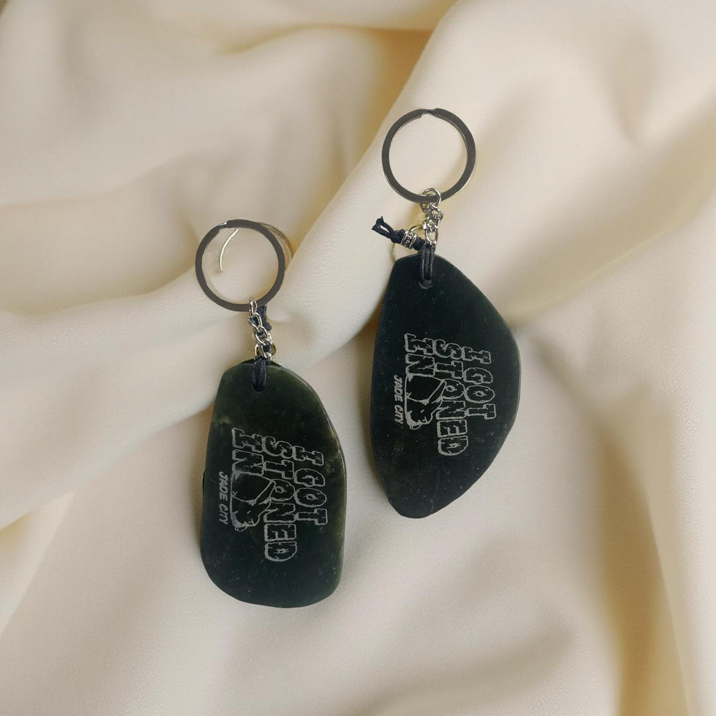 I got stoned in JC Jade Keychain