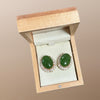 Jade Oval Studs