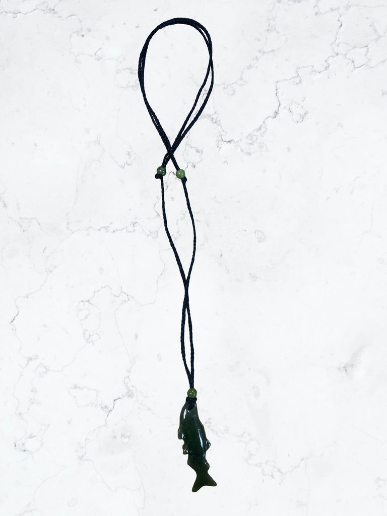 Jade Fish on Adjustable Cord