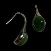 Jade Oval Drop Earrings