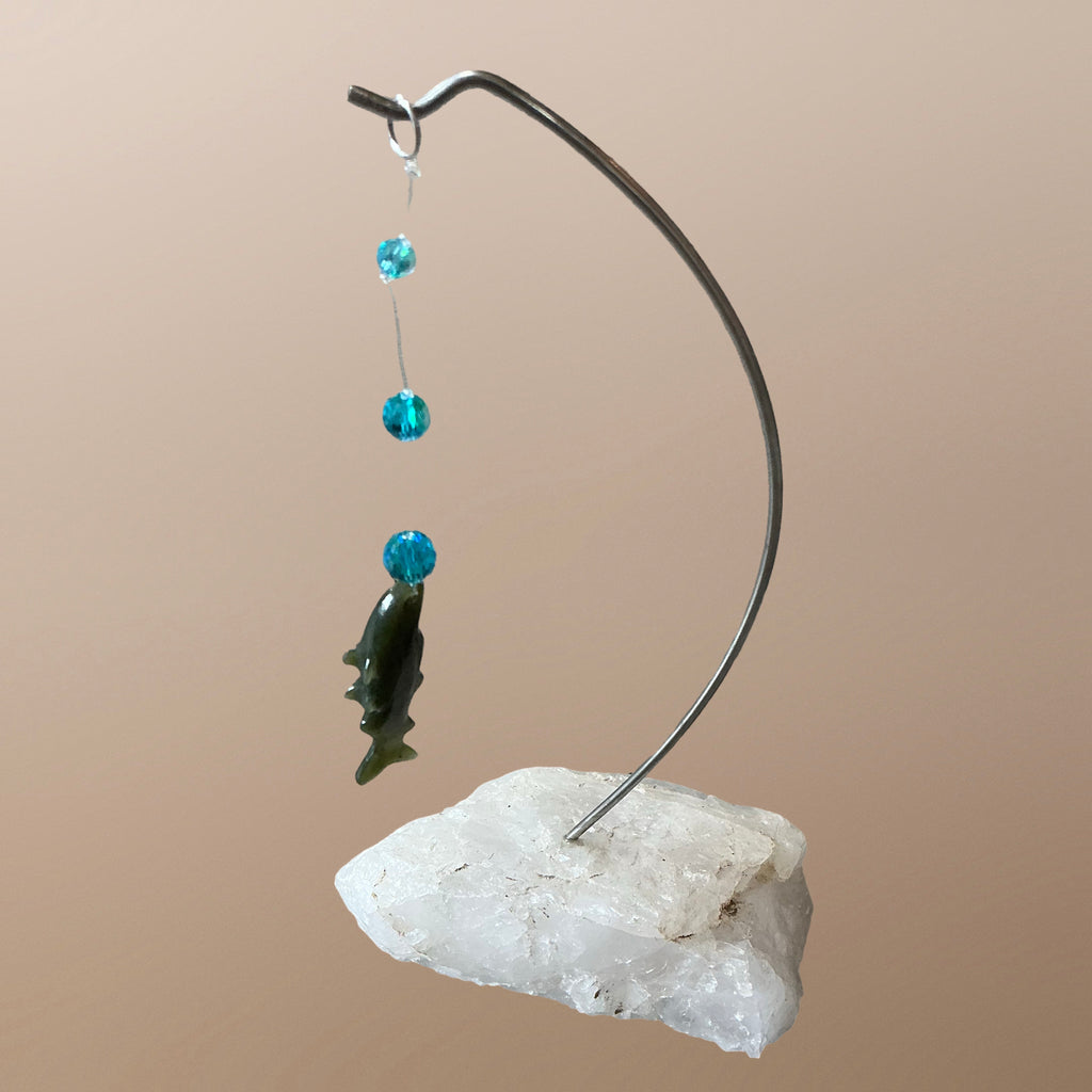 Jade Fish Desk Chime