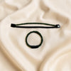 Jade bead and Leather Bracelet