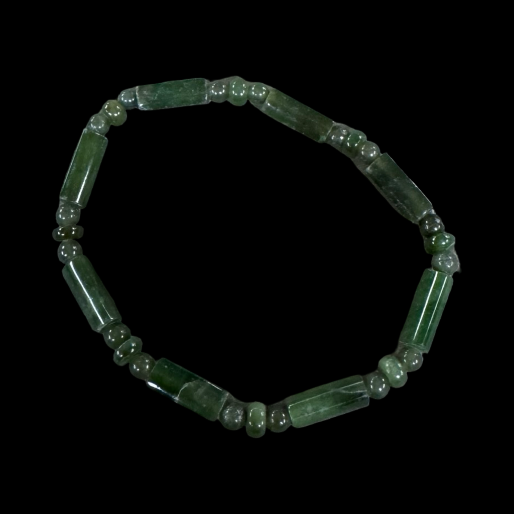 Mixed jade beaded bracelets