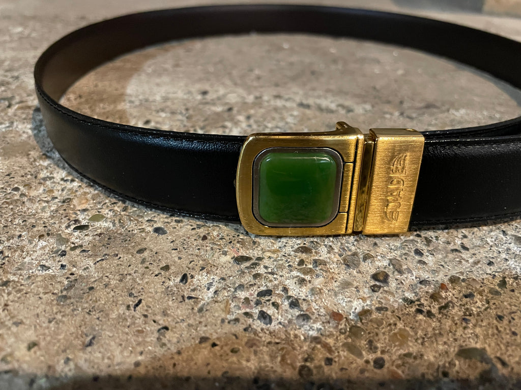 Jade Belt Buckle with Belt