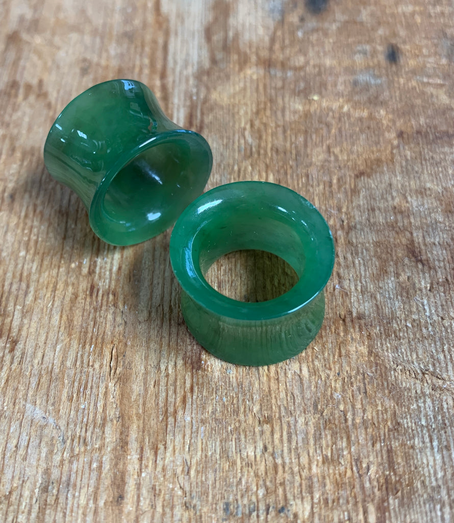 Jade Flared Ear Tunnels (sold individually)