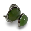 Jade Stud Earrings - oval and round styles
