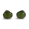 Jade Stud Earrings - oval and round styles