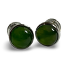 Jade Stud Earrings - oval and round styles