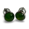 Jade Stud Earrings - oval and round styles