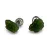 Vintage jade Floral Stud Earrings