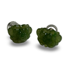 Vintage jade Floral Stud Earrings