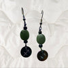Jade and Rainbow Metal Zodiac Sign Dangle Earrings
