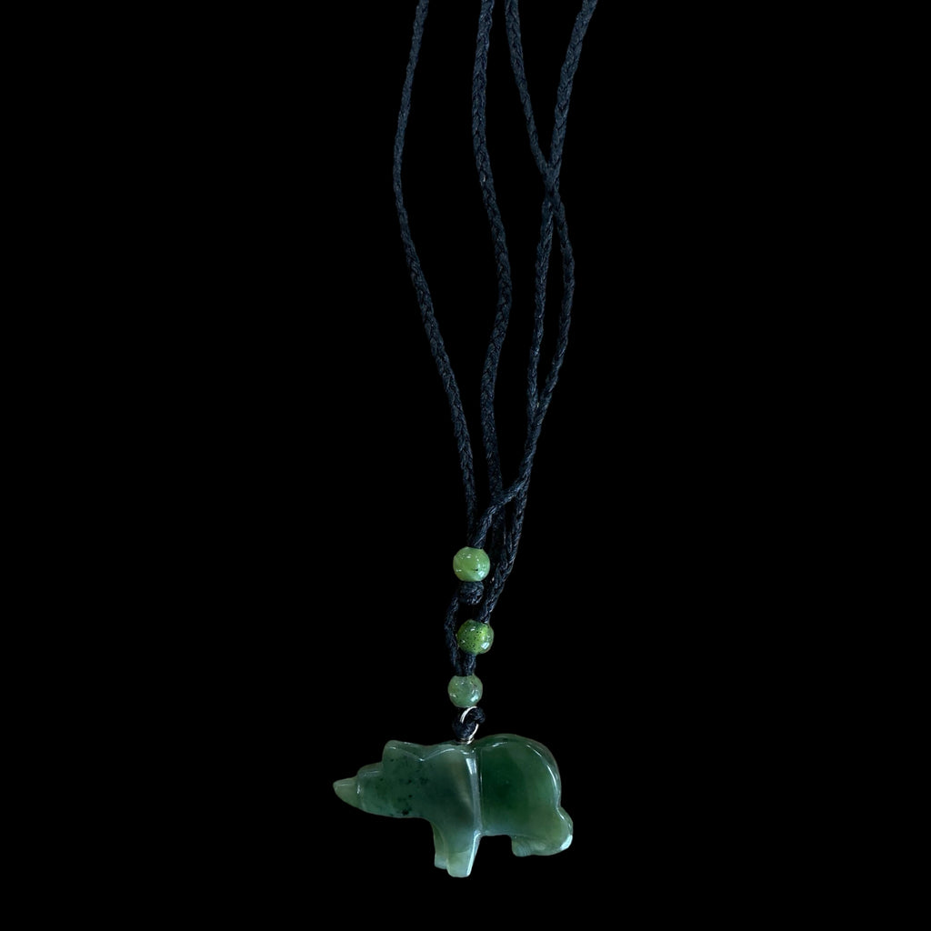 Jade Bear Necklace