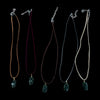 Jade Mask Necklace Assorted Leather Cords