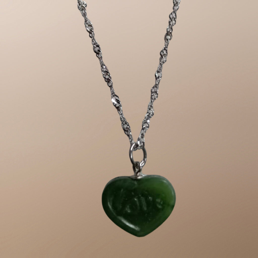 Jade Heart Necklace