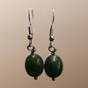 Jade Oval Earrings
