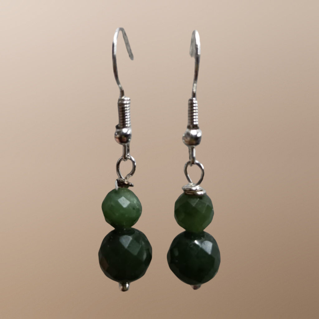 Jade Beaded Earrings
