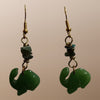 Jade Dino Earrings