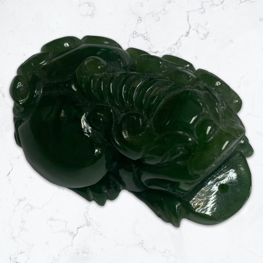 Jade Dragon Carving Pendant