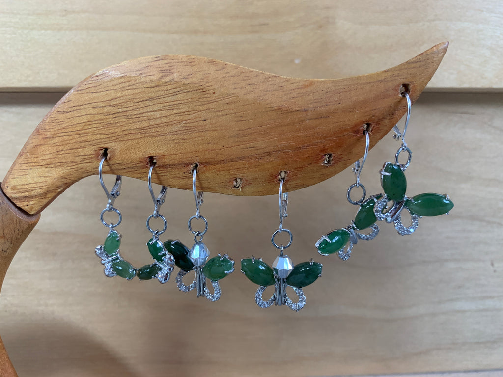 Jade Butterfly Earrings