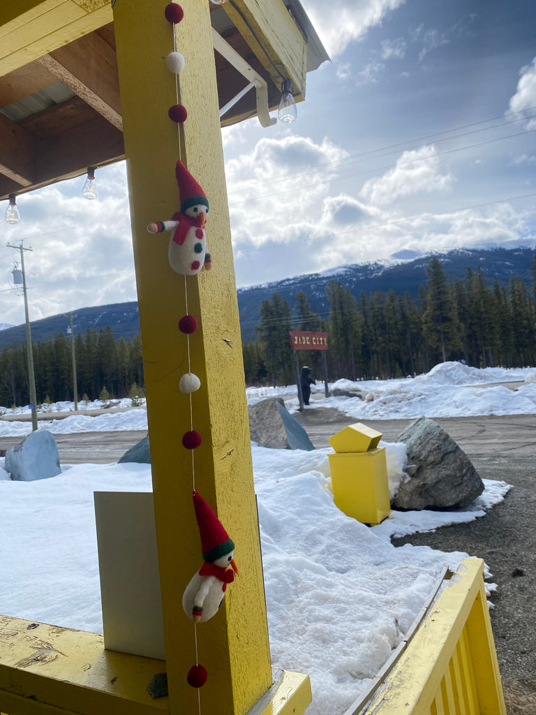Felt Snowman Garland