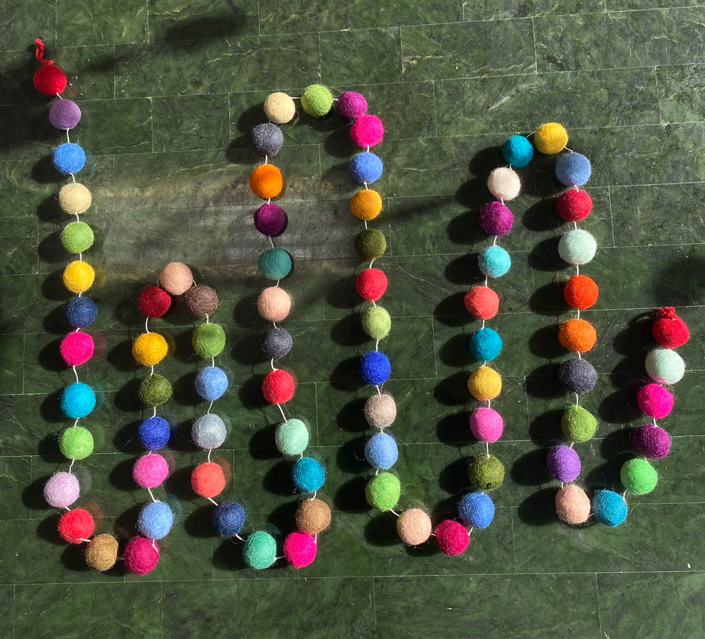 Felt Ball Garland