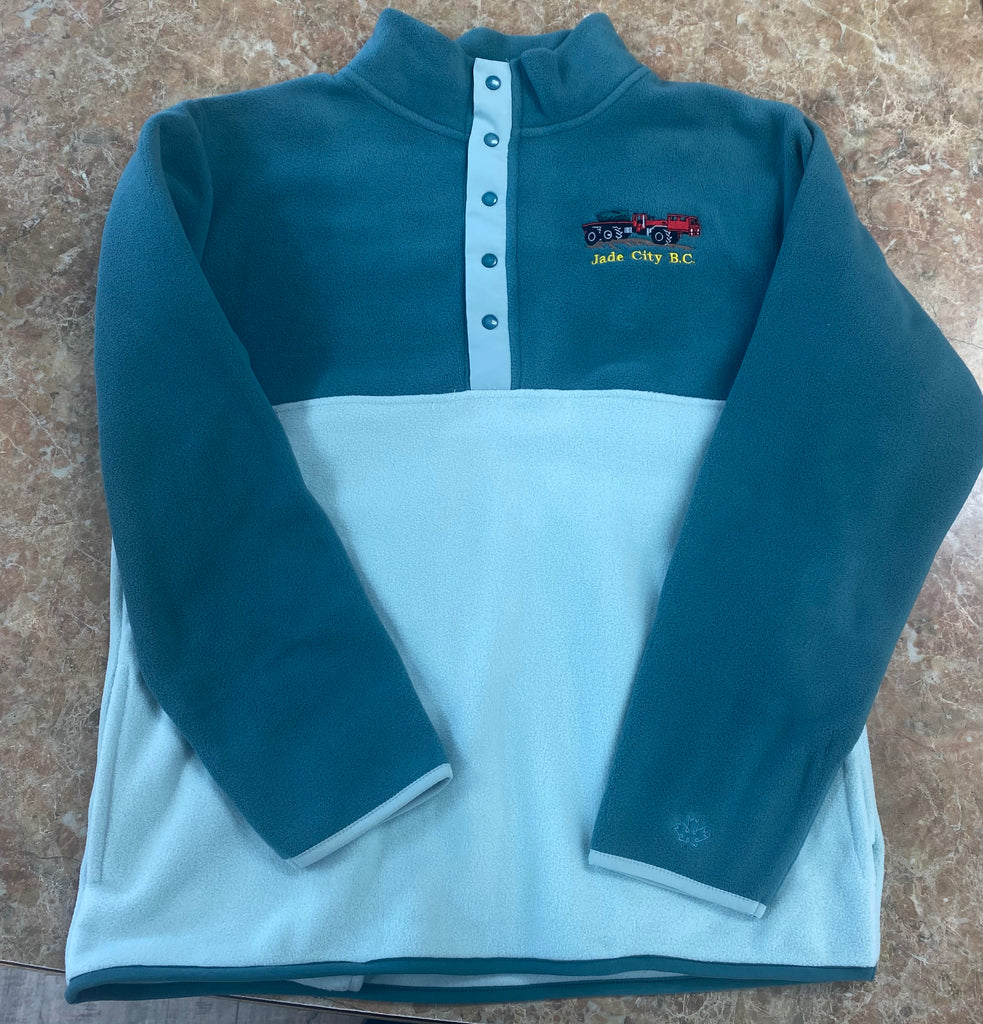 Fleece 3/4 Button Up Jacket Unisex