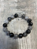 Black Tourmaline and Rutilated Quartz Bracelets