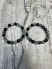 Black Tourmaline and Rutilated Quartz Bracelets