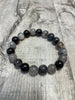Black Tourmaline and Rutilated Quartz Bracelets
