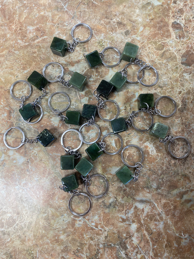 Jade Dice Keychain