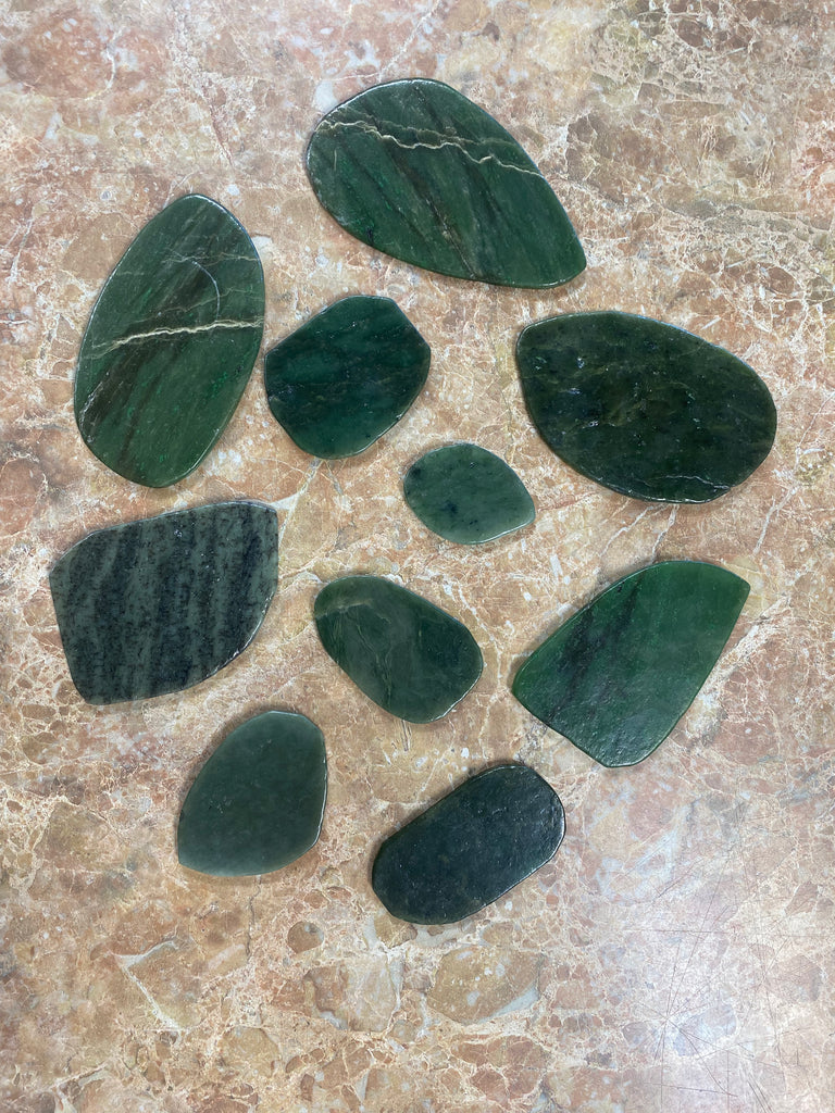 Small and Medium Jade Sun Catchers Polished