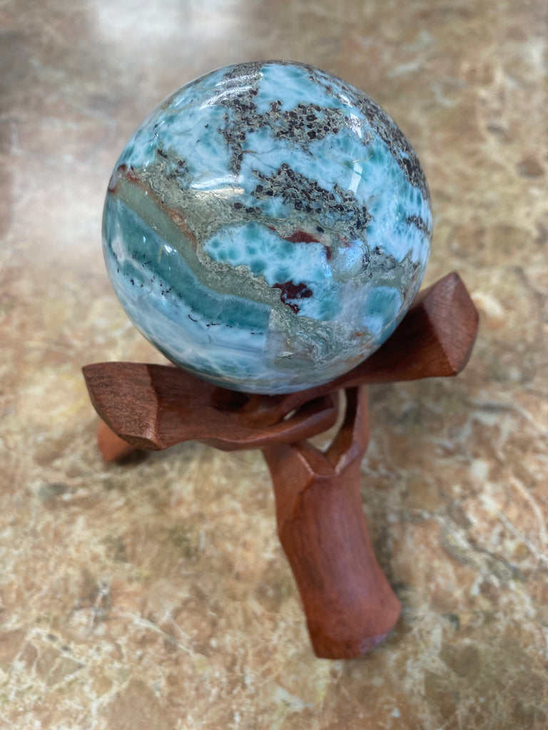 Larimar Spheres