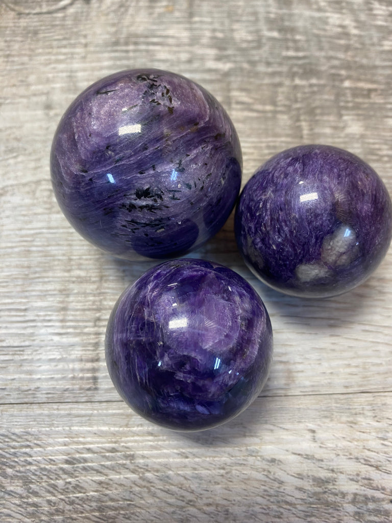 Charoite Spheres