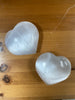 Selenite Heart in Medium