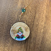 Jade City Creations- Wood Rounds Christmas ornaments