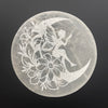 Selenite disks with design