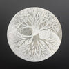 Selenite disks with design