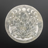 Selenite disks with design