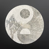 Selenite disks with design