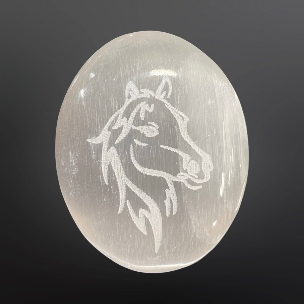 Selenite Palmstones