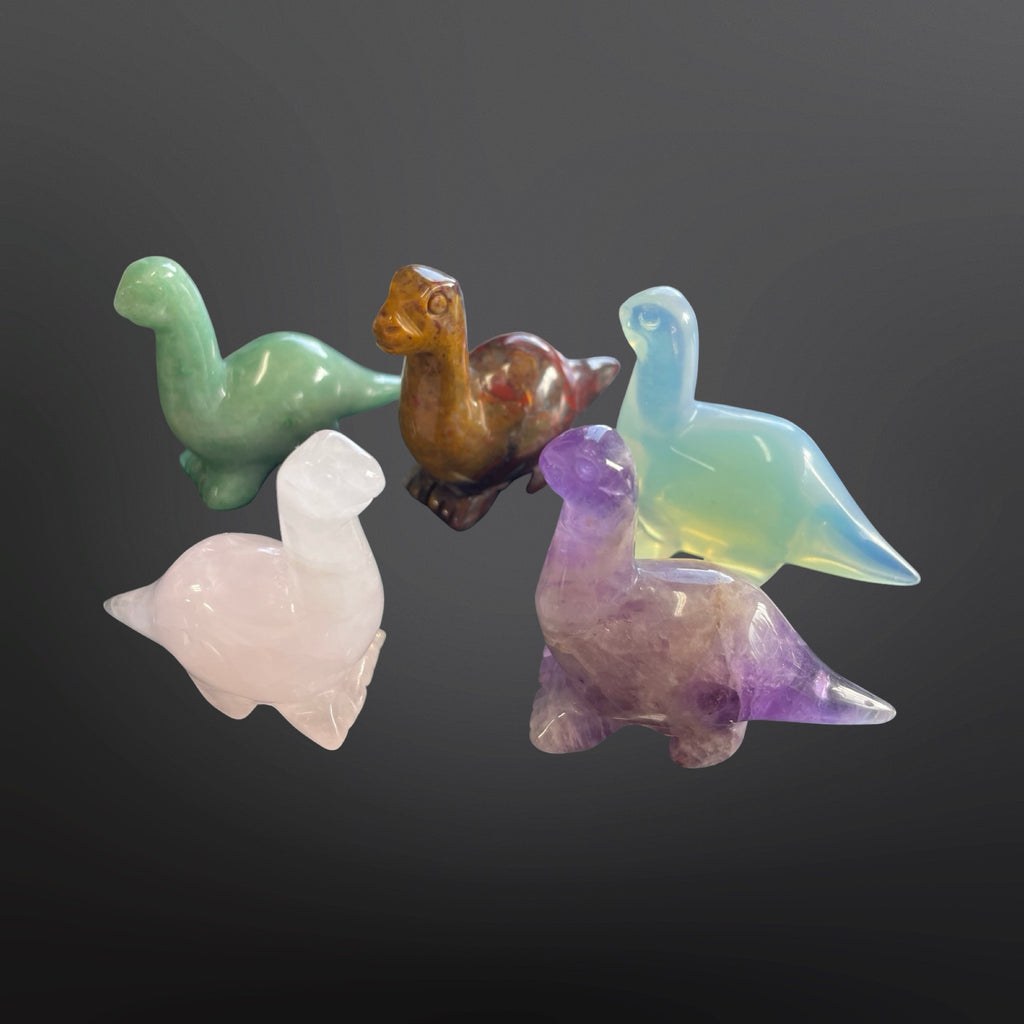 Dinosaur -assorted gemstones