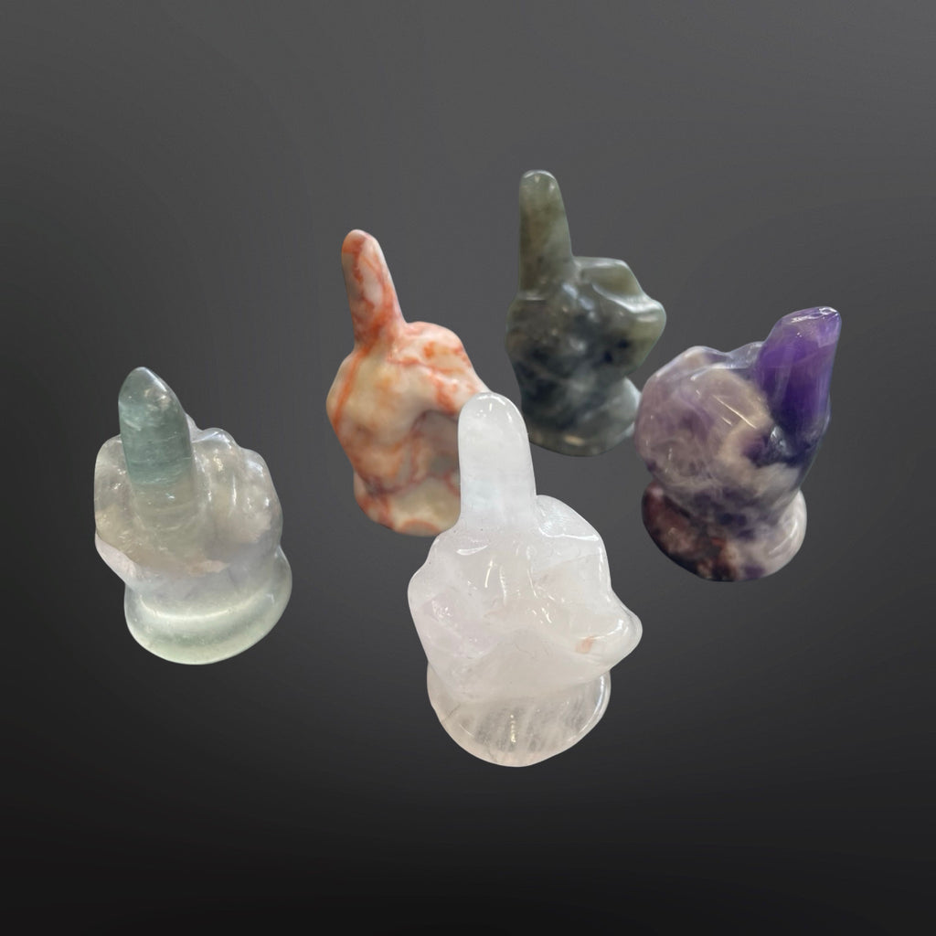 Middle Finger - assorted gemstones