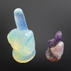 Middle Finger - assorted gemstones
